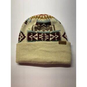 Pendleton Knit Winter Beanie with Aztec Design